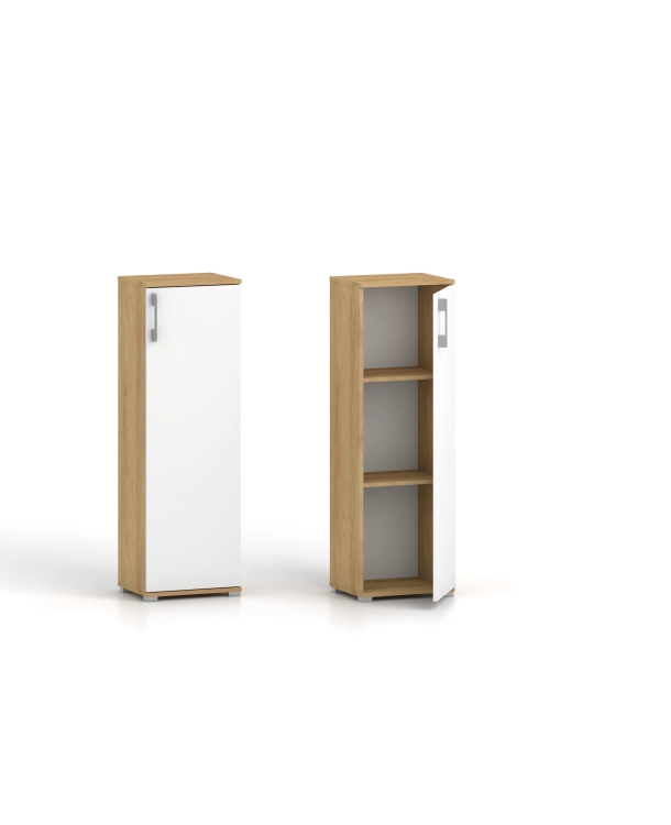 Regał komoda Pola 1D 110 x 30 cm Hikora naturalna